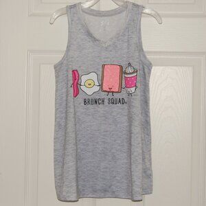 Justice Girls Size 8 Gray Sleeveless Top
